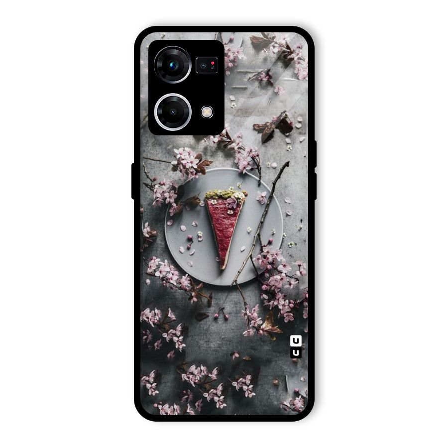 Pastry Florals Glass Back Case for Oppo F21 Pro 4G