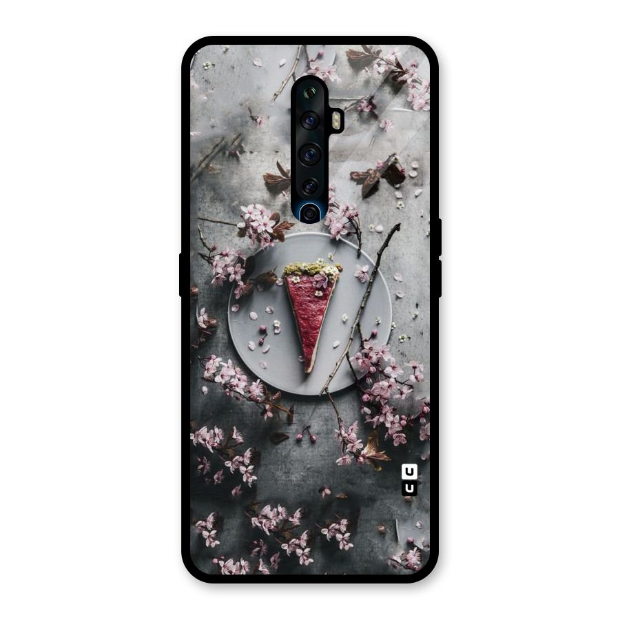 Pastry Florals Glass Back Case for Oppo Reno2 F