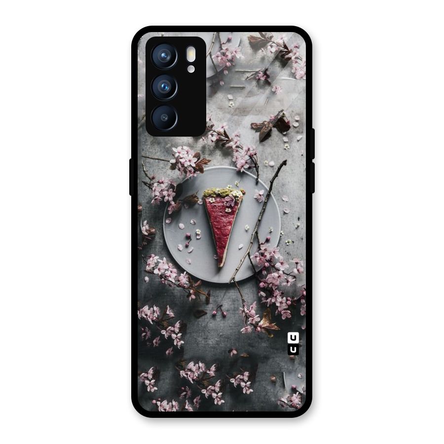 Pastry Florals Glass Back Case for Oppo Reno6 5G