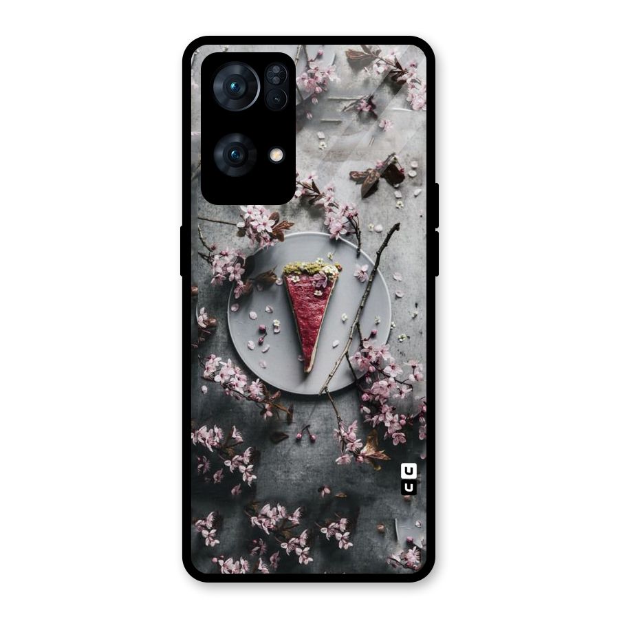 Pastry Florals Glass Back Case for Oppo Reno7 Pro 5G