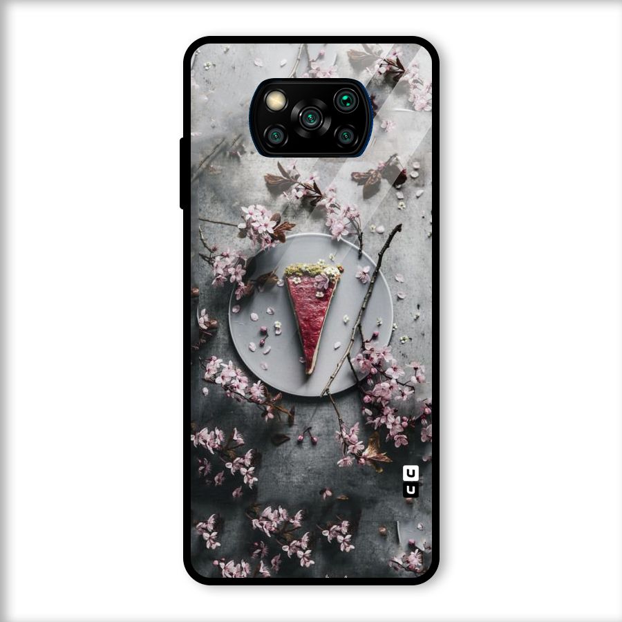 Pastry Florals Glass Back Case for Poco X3