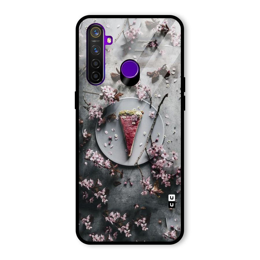 Pastry Florals Glass Back Case for Realme 5 Pro