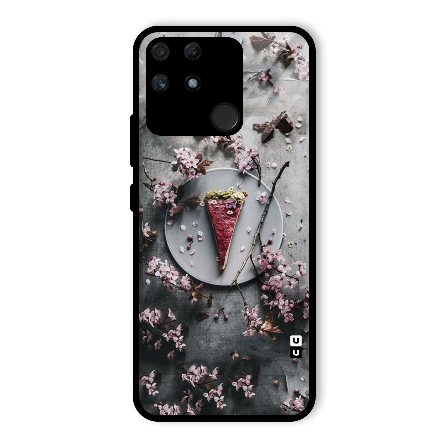 Pastry Florals Glass Back Case for Realme Narzo 50A