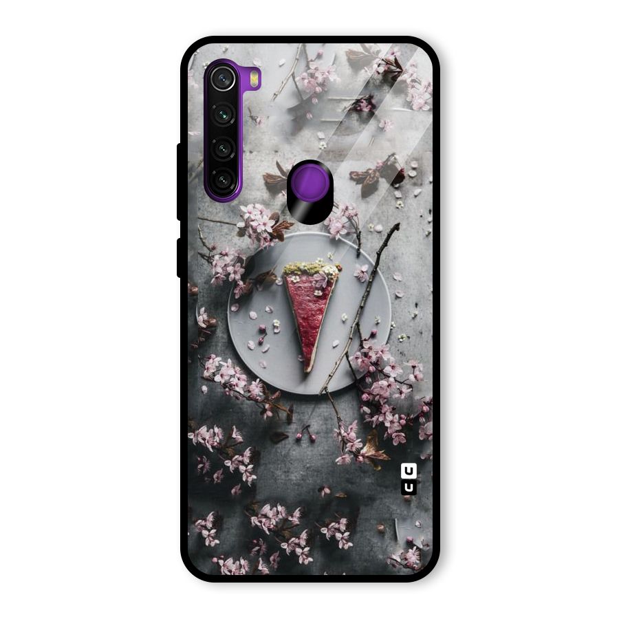 Pastry Florals Glass Back Case for Redmi Note 8