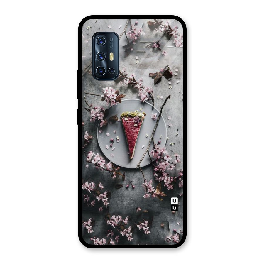 Pastry Florals Glass Back Case for Vivo V17