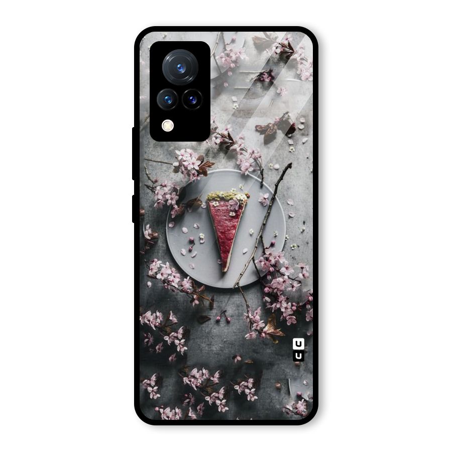 Pastry Florals Glass Back Case for Vivo V21 5G