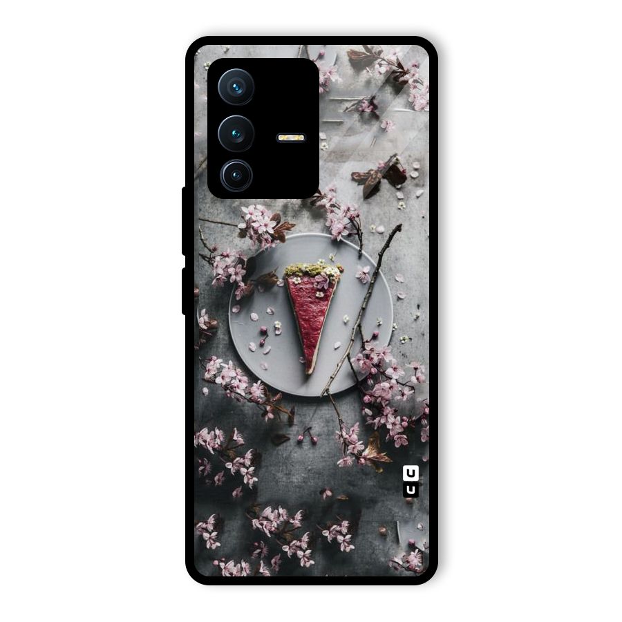 Pastry Florals Glass Back Case for Vivo V23 Pro