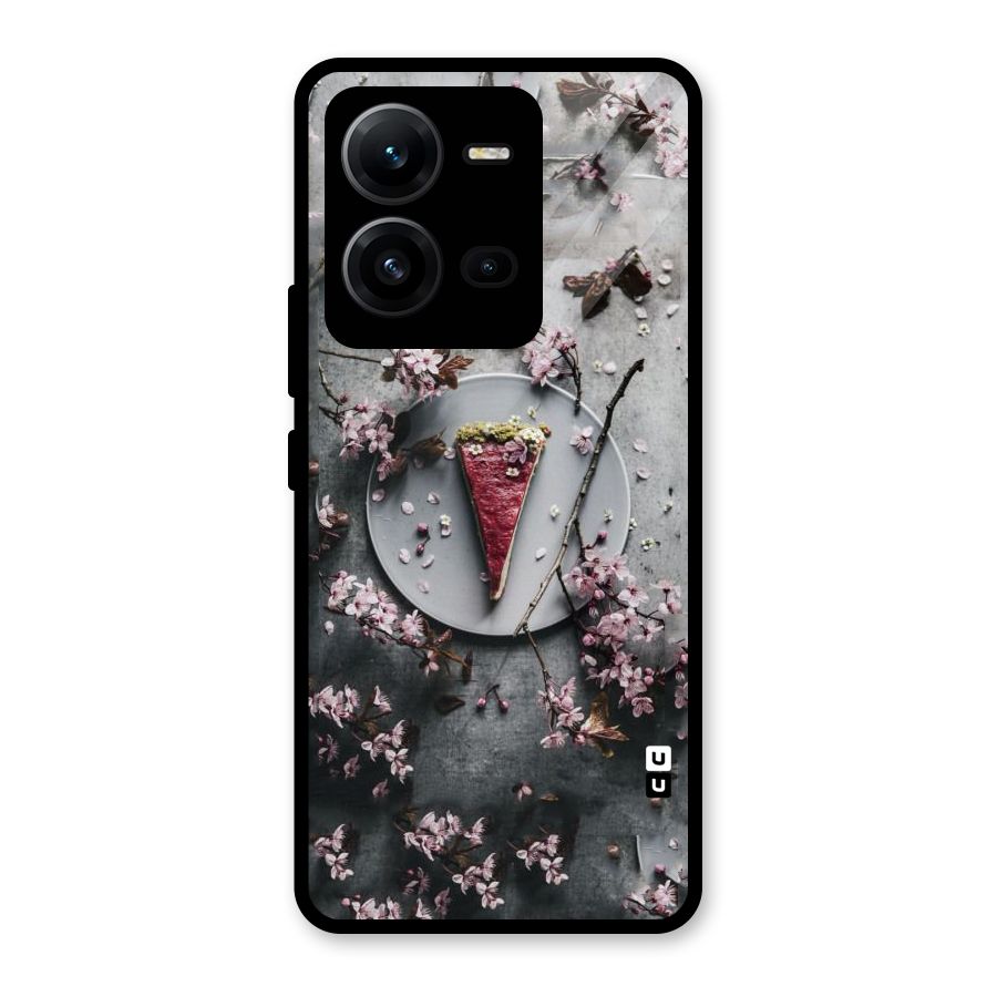 Pastry Florals Glass Back Case for Vivo V25