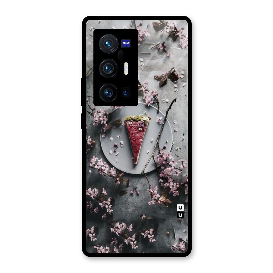 Pastry Florals Glass Back Case for Vivo X70 Pro Plus