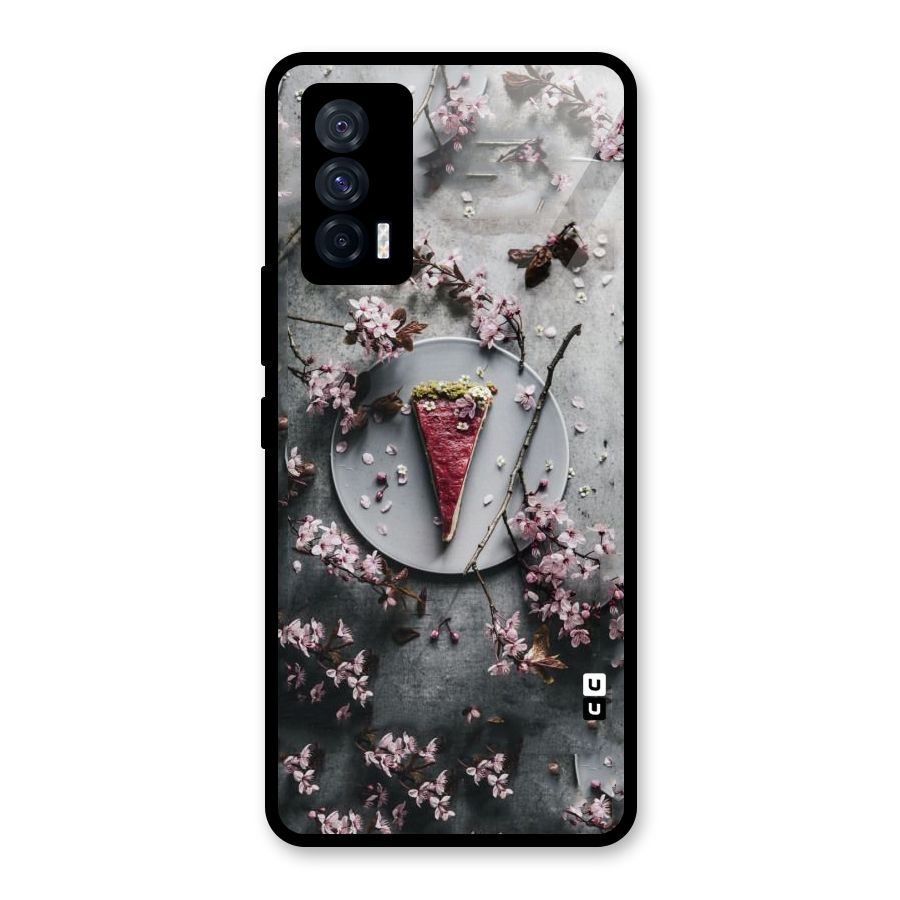 Pastry Florals Glass Back Case for Vivo iQOO 7 5G