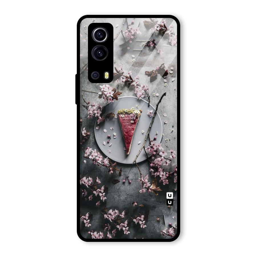 Pastry Florals Glass Back Case for Vivo iQOO Z3