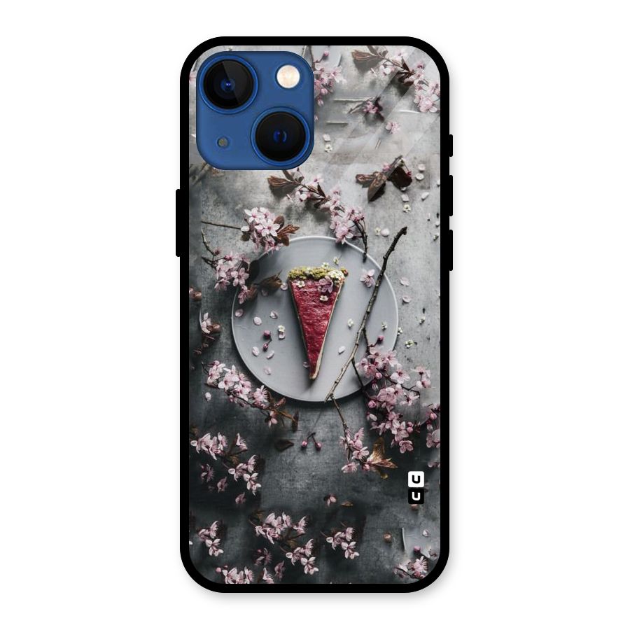 Pastry Florals Glass Back Case for iPhone 13 Mini