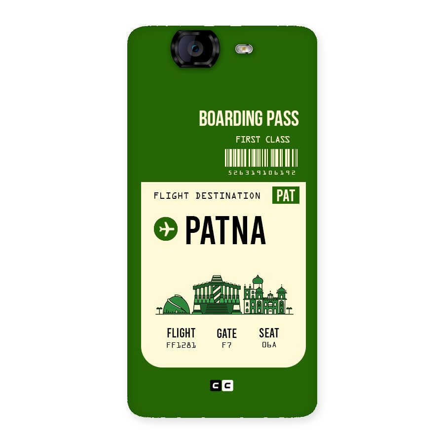 Patna Boarding Pass Back Case for Canvas Knight A350
