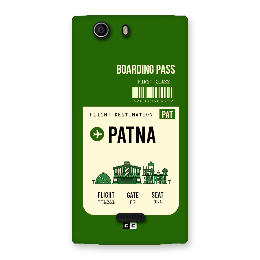 Patna Boarding Pass Back Case for Canvas Nitro 2 E311