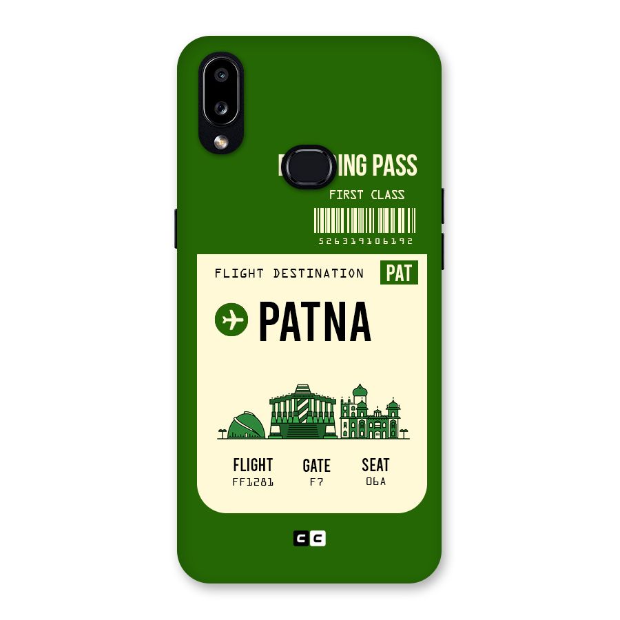 Patna Boarding Pass Back Case for Galaxy A10s