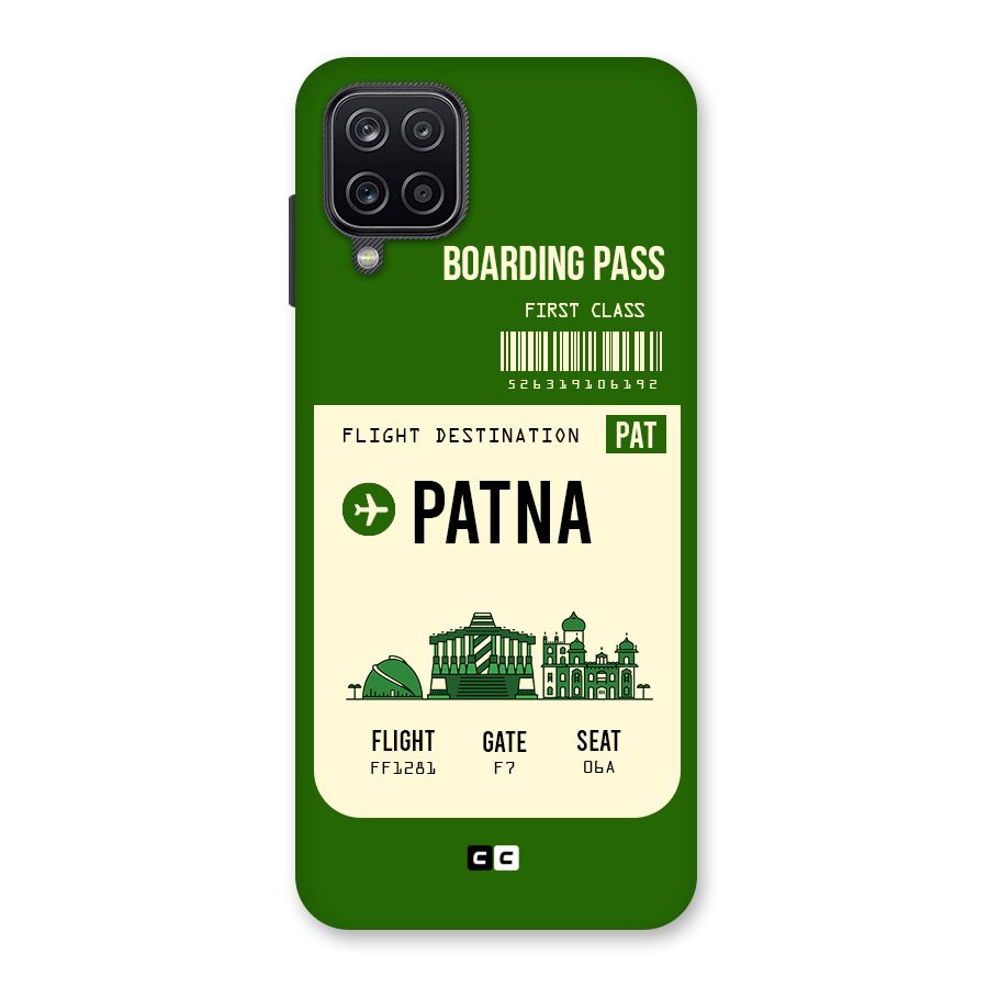 Patna Boarding Pass Back Case for Galaxy A12
