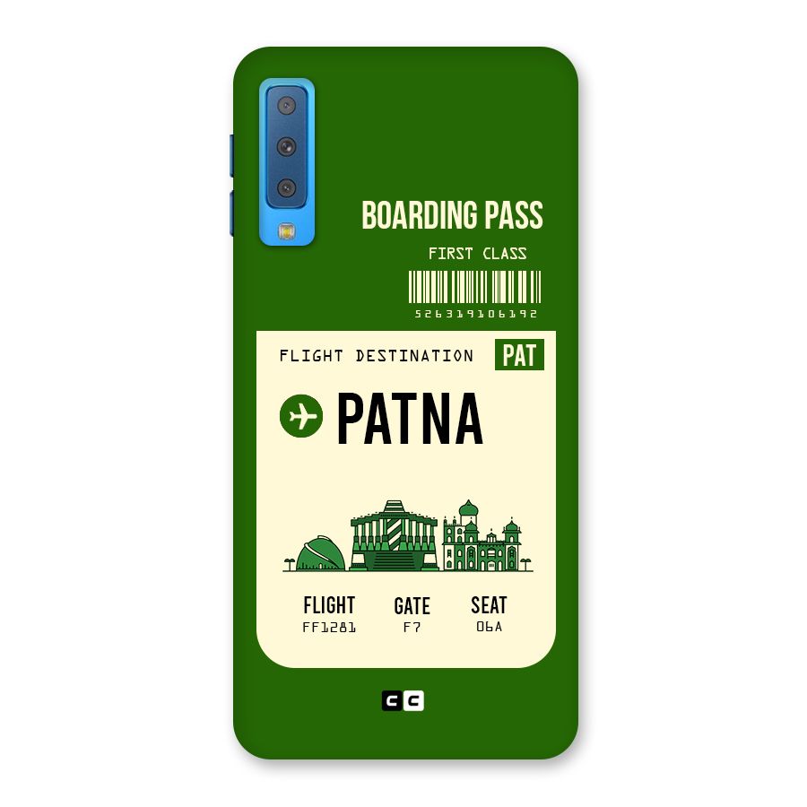 Patna Boarding Pass Back Case for Galaxy A7 (2018)