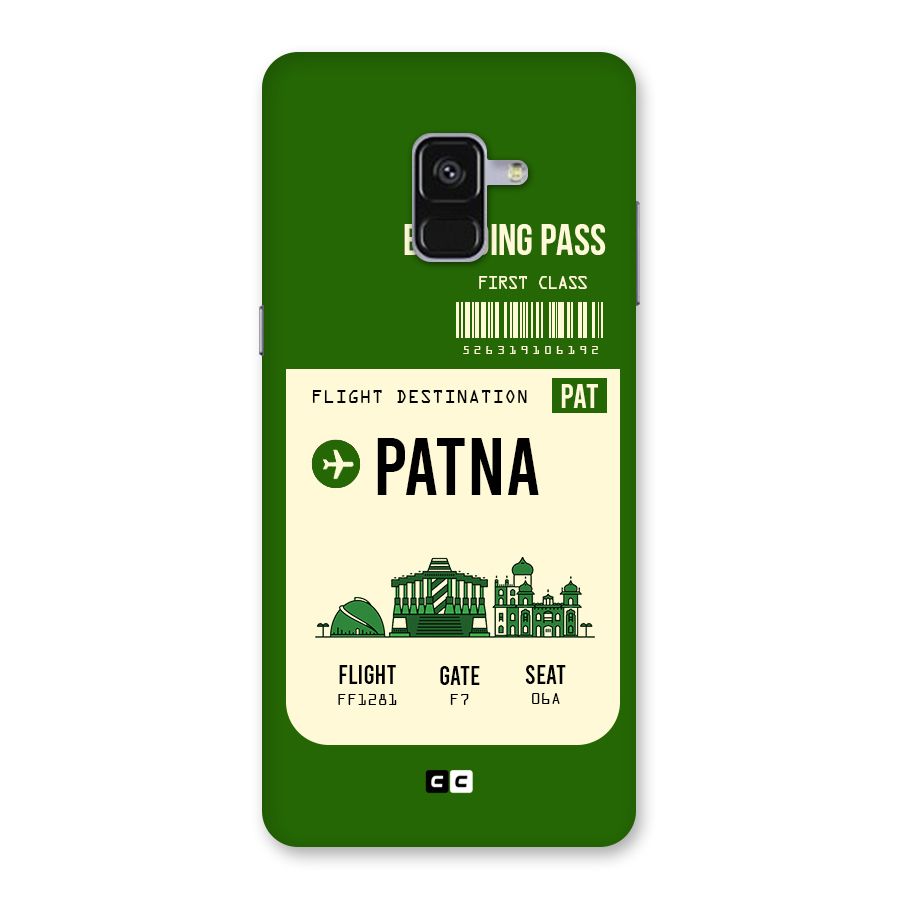Patna Boarding Pass Back Case for Galaxy A8 Plus