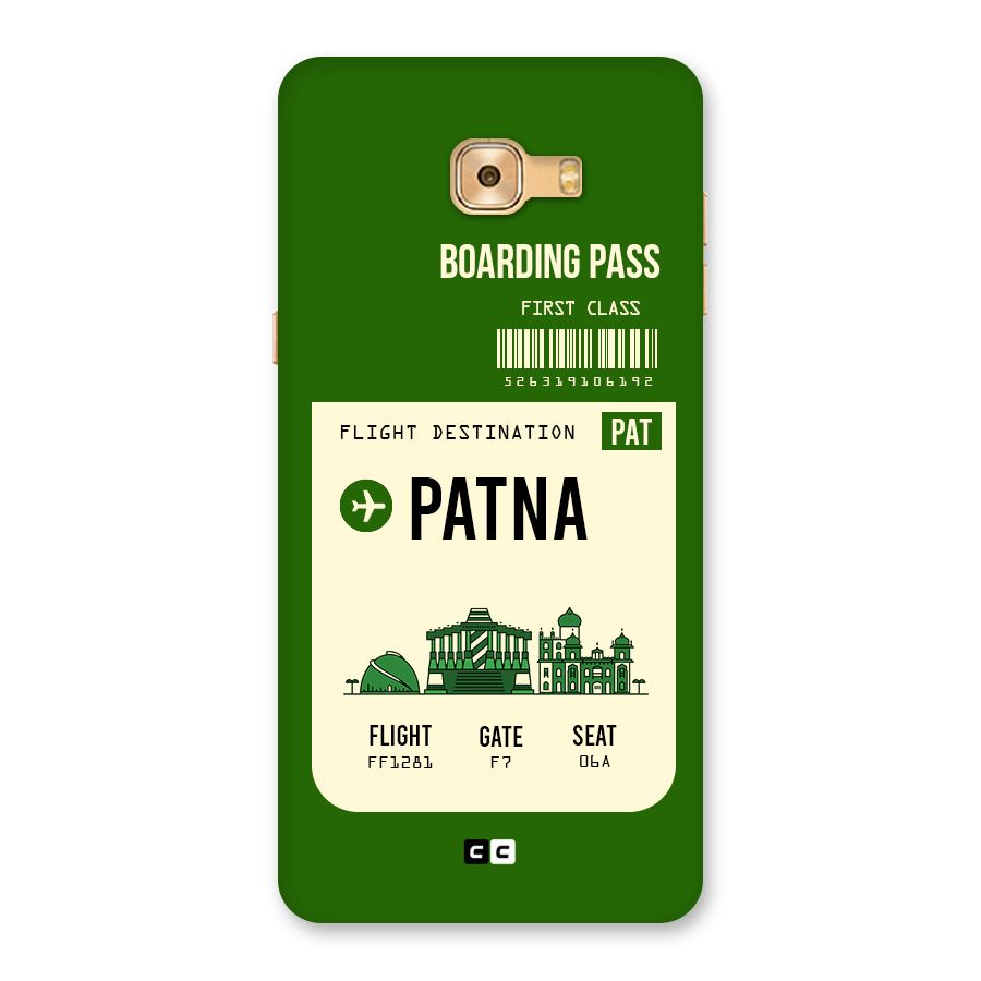 Patna Boarding Pass Back Case for Galaxy C9 Pro