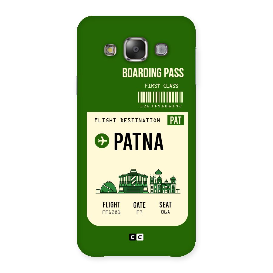 Patna Boarding Pass Back Case for Galaxy E7