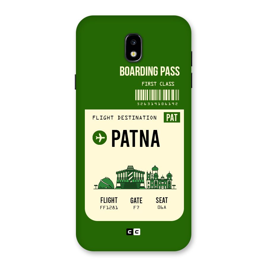 Patna Boarding Pass Back Case for Galaxy J7 Pro