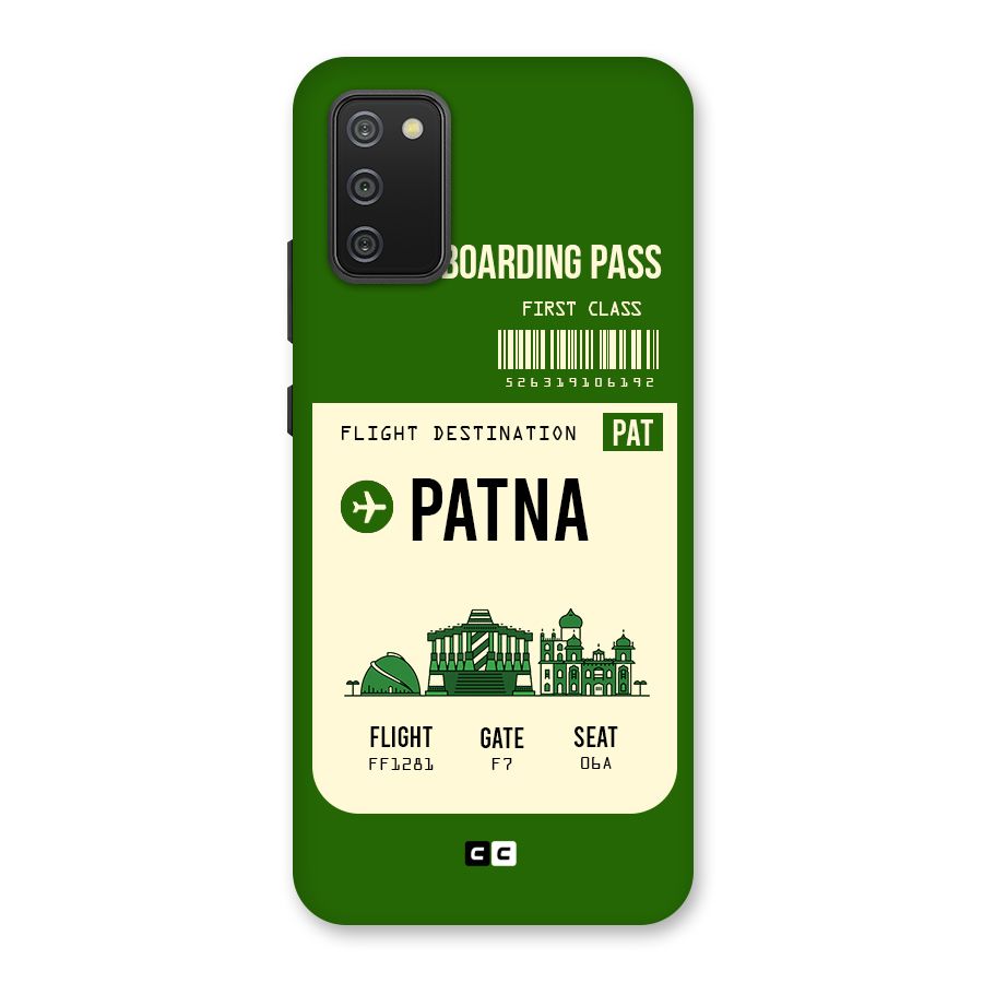 Patna Boarding Pass Back Case for Galaxy M02s