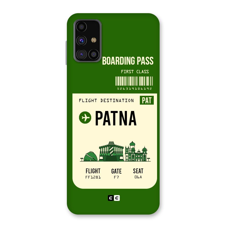Patna Boarding Pass Back Case for Galaxy M31s