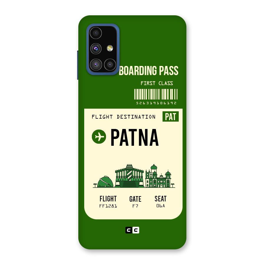Patna Boarding Pass Back Case for Galaxy M51