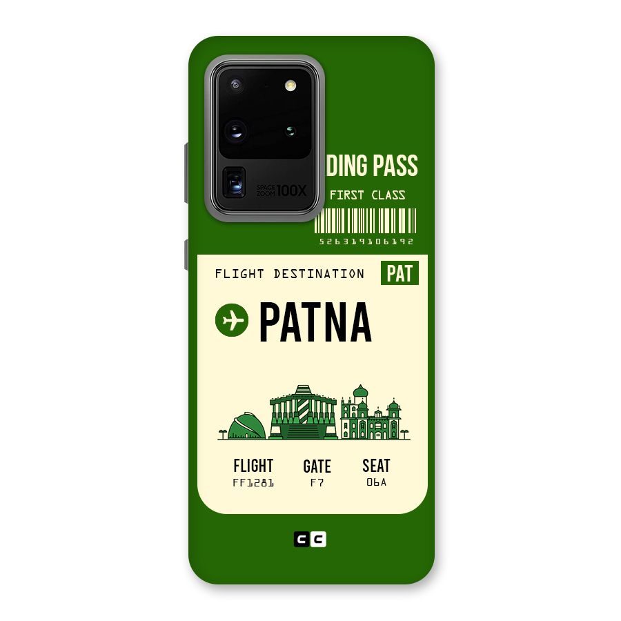 Patna Boarding Pass Back Case for Galaxy S20 Ultra
