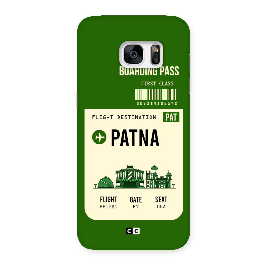 Patna Boarding Pass Back Case for Galaxy S7 Edge