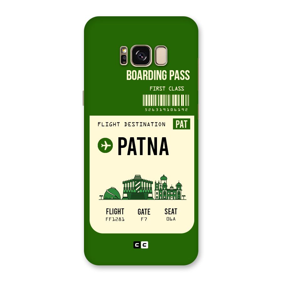 Patna Boarding Pass Back Case for Galaxy S8 Plus