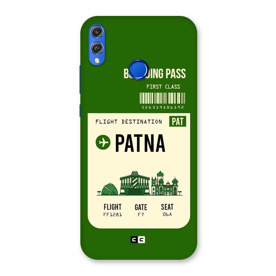 Patna Boarding Pass Back Case for Honor 8X