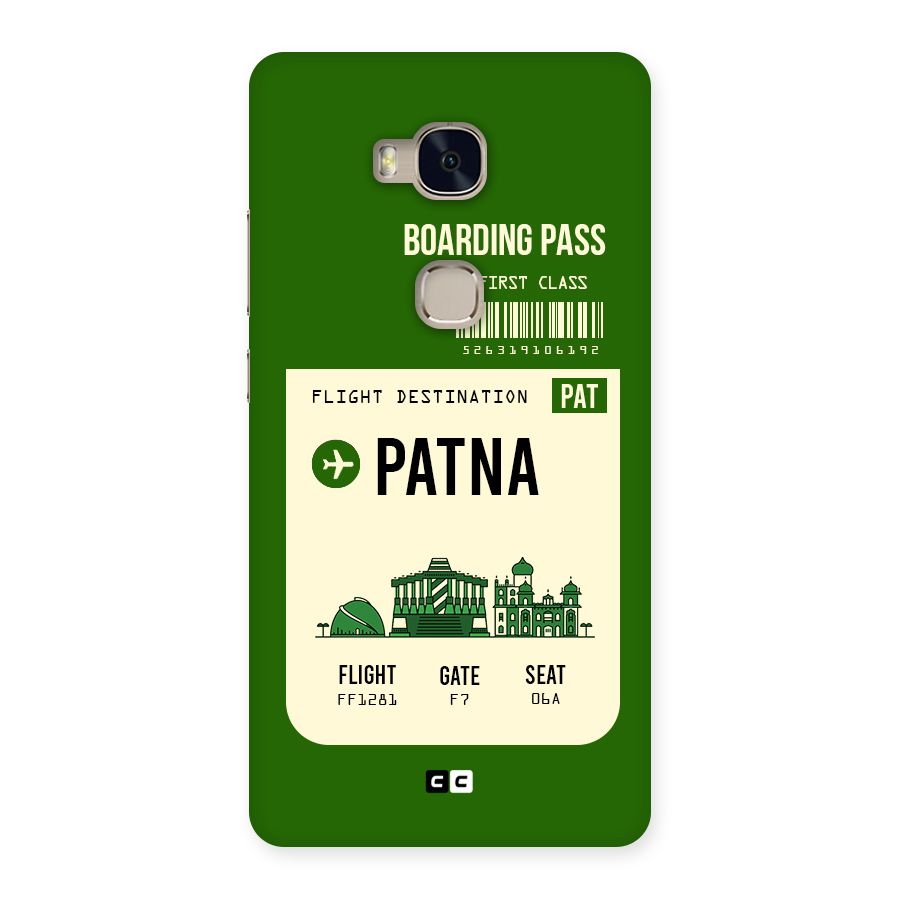 Patna Boarding Pass Back Case for Huawei Honor 5X