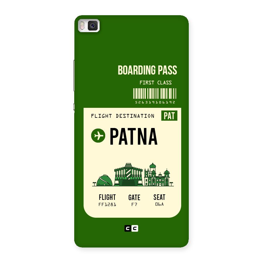 Patna Boarding Pass Back Case for Huawei P8