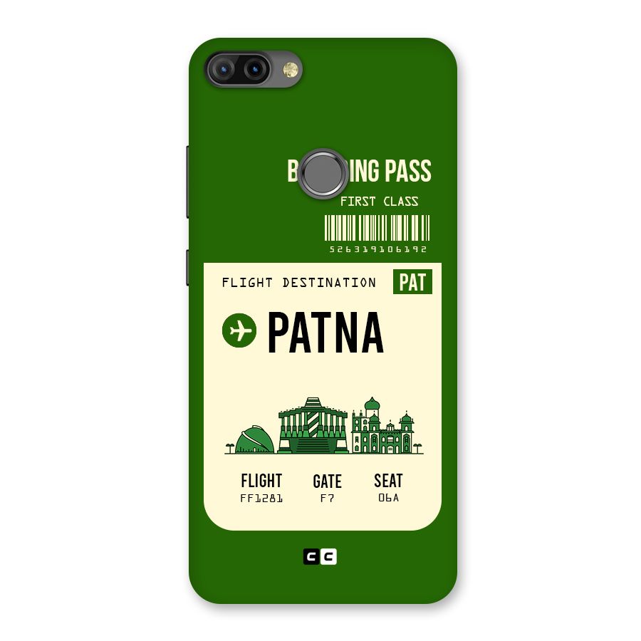 Patna Boarding Pass Back Case for Infinix Hot 6 Pro