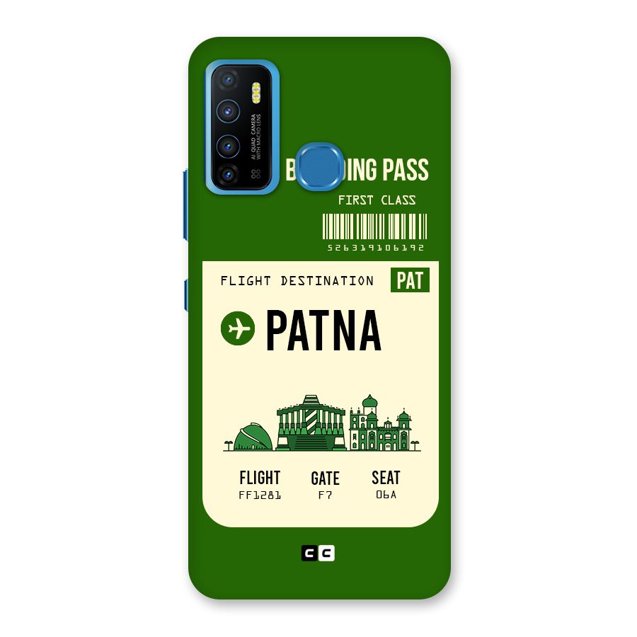 Patna Boarding Pass Back Case for Infinix Hot 9