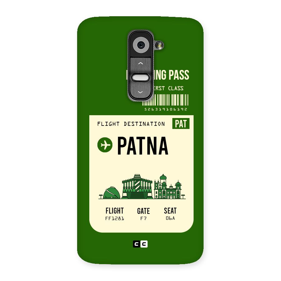 Patna Boarding Pass Back Case for LG G2