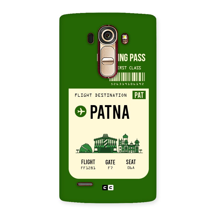 Patna Boarding Pass Back Case for LG G4