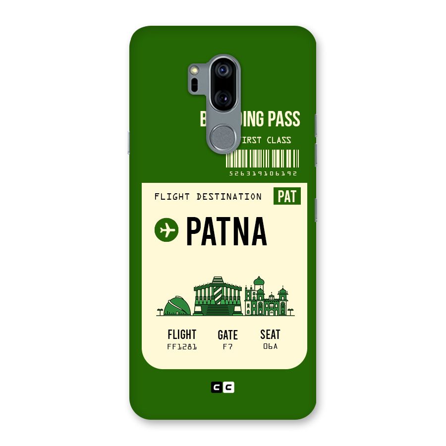 Patna Boarding Pass Back Case for LG G7
