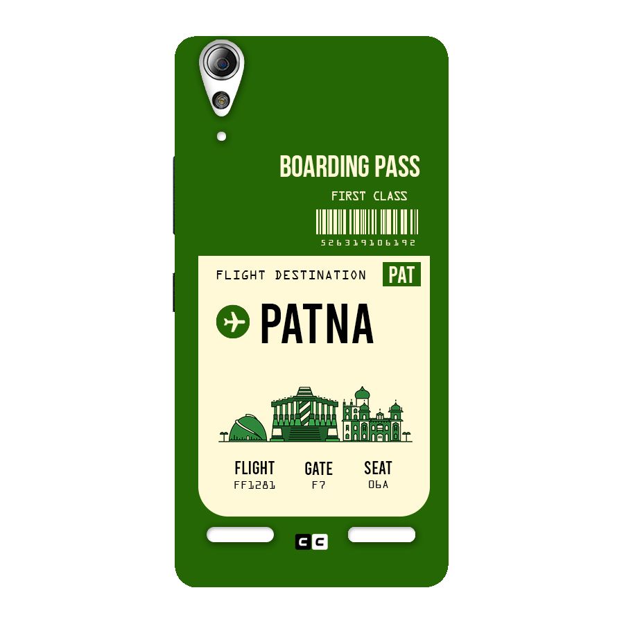 Patna Boarding Pass Back Case for Lenovo A6000