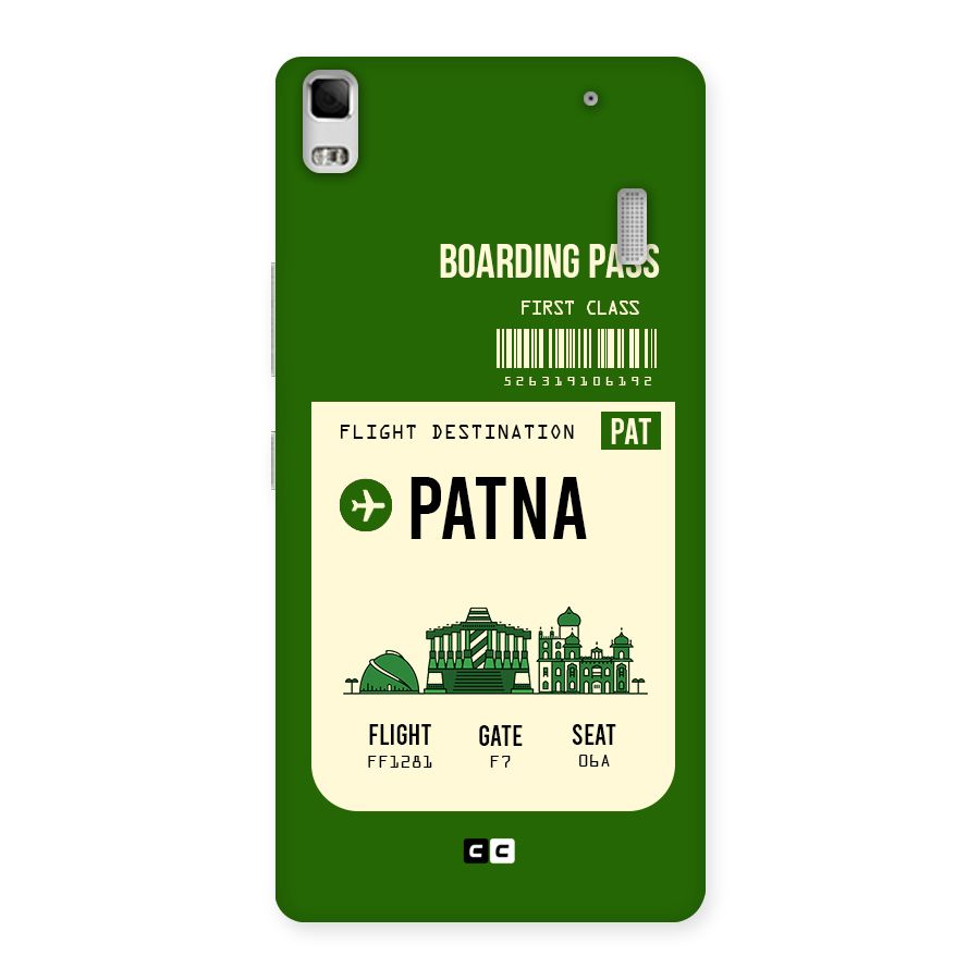 Patna Boarding Pass Back Case for Lenovo A7000
