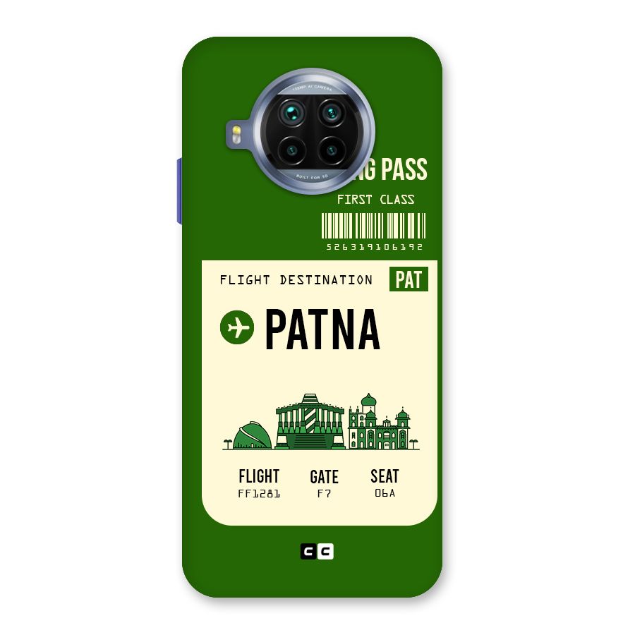 Patna Boarding Pass Back Case for Mi 10i
