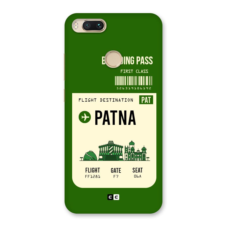 Patna Boarding Pass Back Case for Mi A1