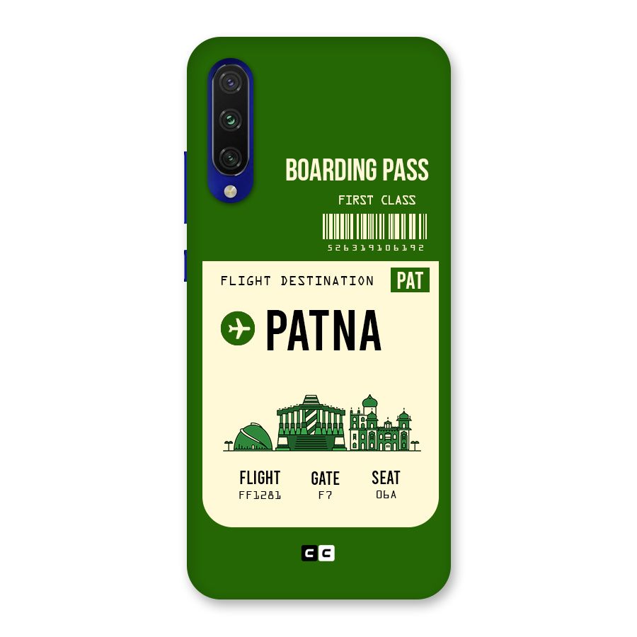 Patna Boarding Pass Back Case for Mi A3