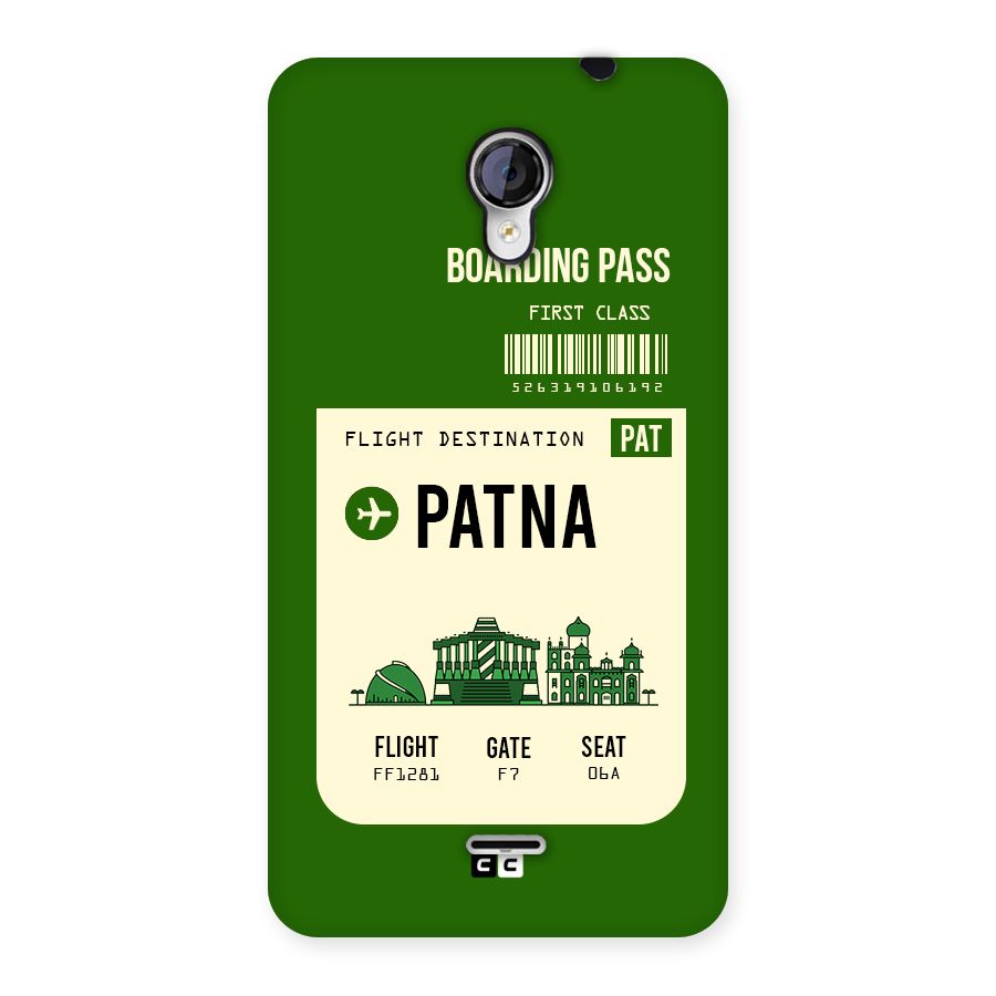 Patna Boarding Pass Back Case for Micromax Unite 2 A106