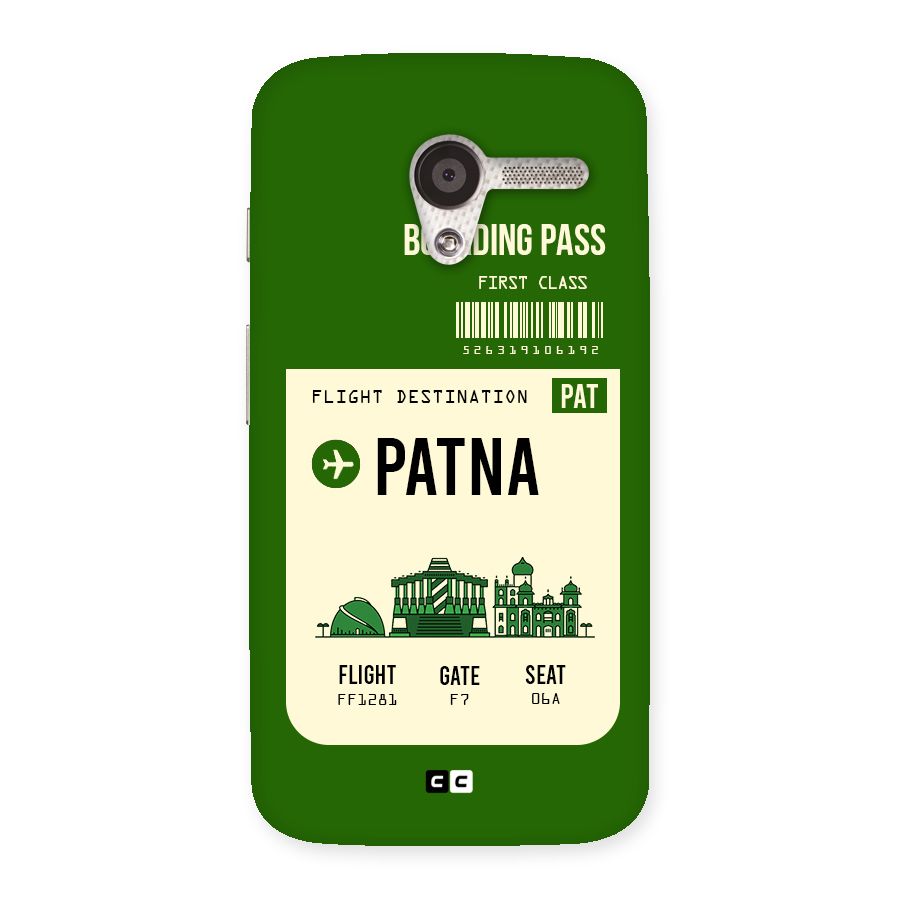 Patna Boarding Pass Back Case for Moto X