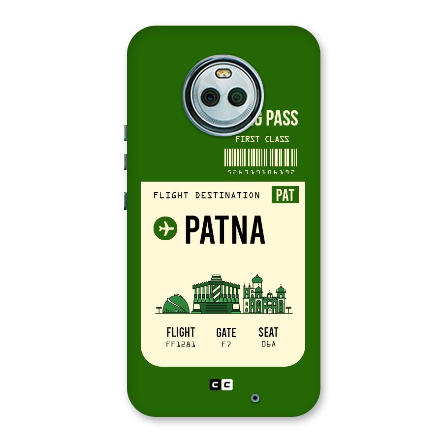 Patna Boarding Pass Back Case for Moto X4