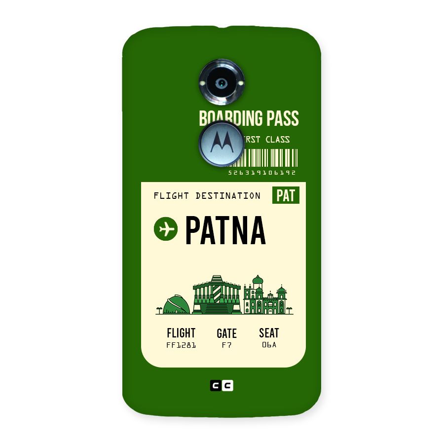 Patna Boarding Pass Back Case for Moto X 2nd Gen