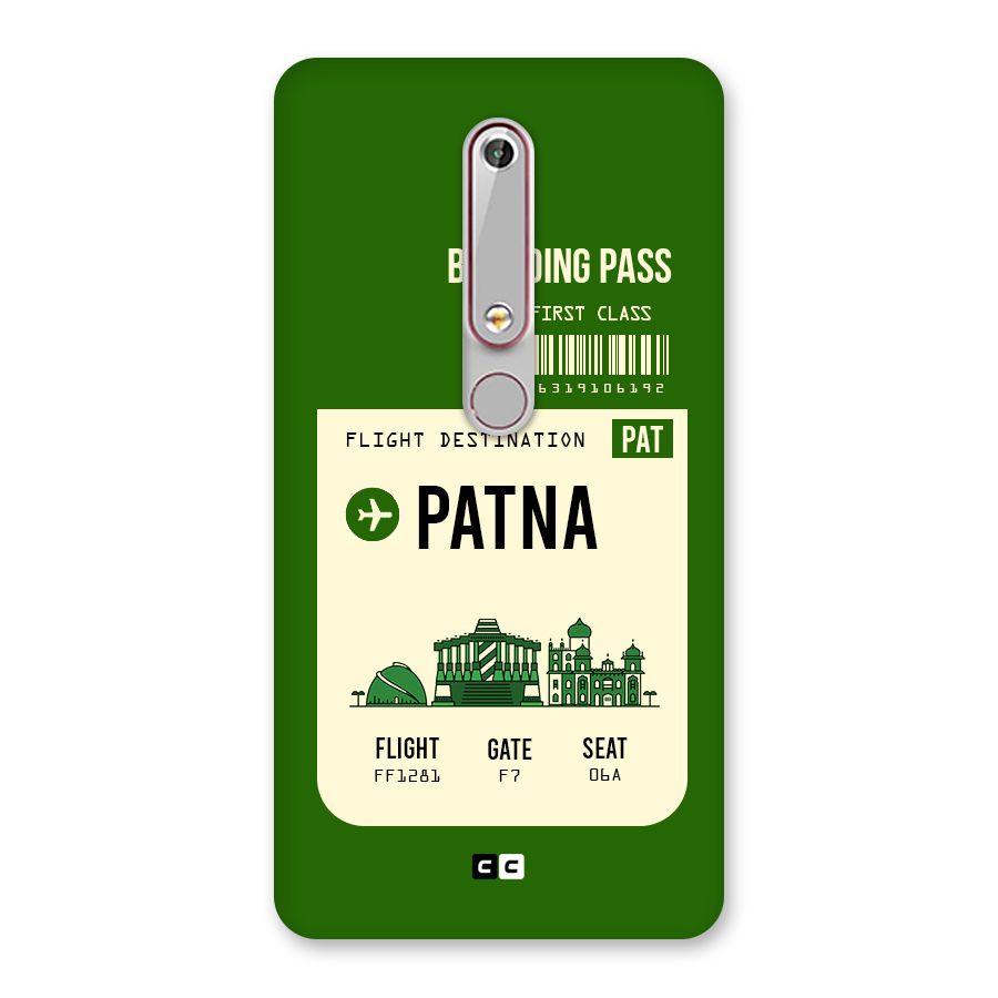 Patna Boarding Pass Back Case for Nokia 6.1