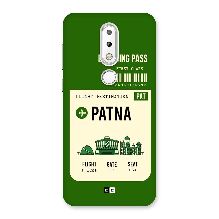 Patna Boarding Pass Back Case for Nokia 6.1 Plus